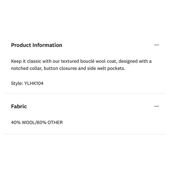 Lucky brand Light Grey Wool Coat size Medium - Picture 4 of 12